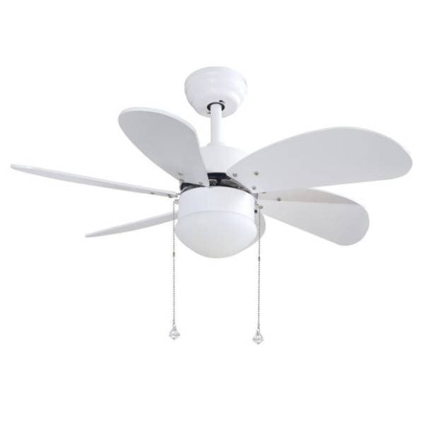 NIAROS plafonski ventilator 20W beli 0