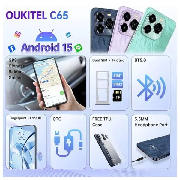 OUKITEL C65 4/128GB Gold 7