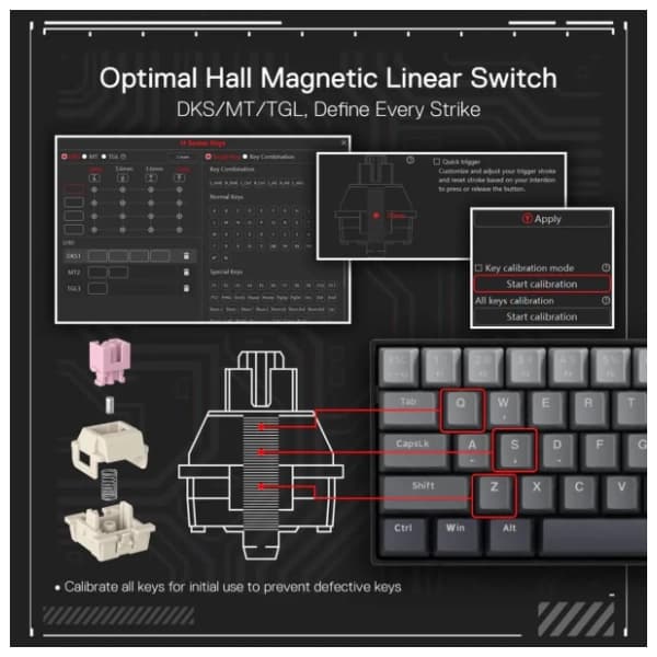 REDRAGON tastatura Fizz K617 RGB (Magnetic Hall Effect) 2
