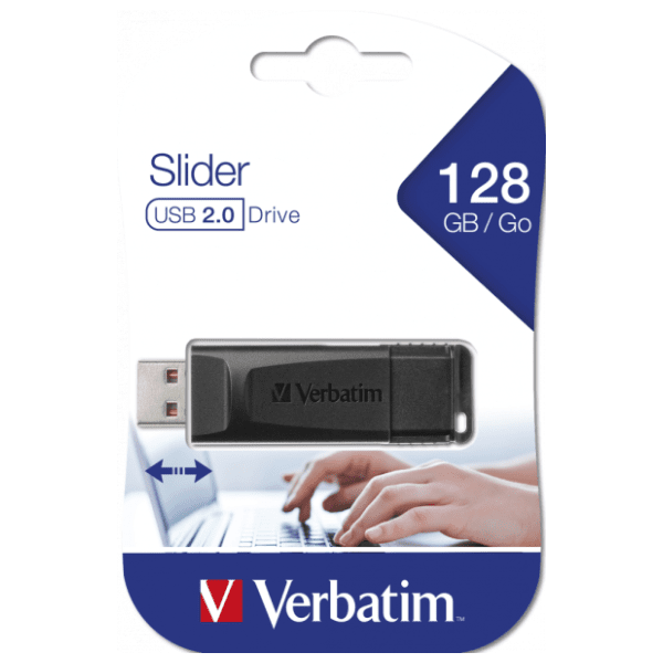 VERBATIM USB flash memorija 128GB Slider (49328) 2