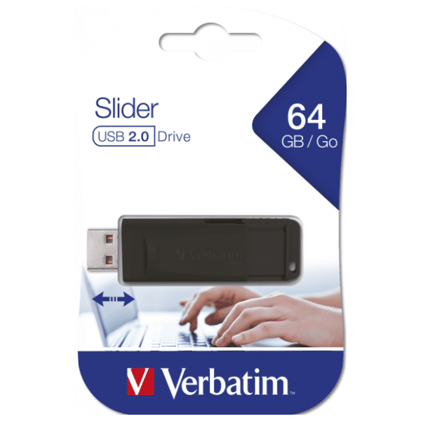 VERBATIM USB flash memorija 64GB Slider (98698) 3