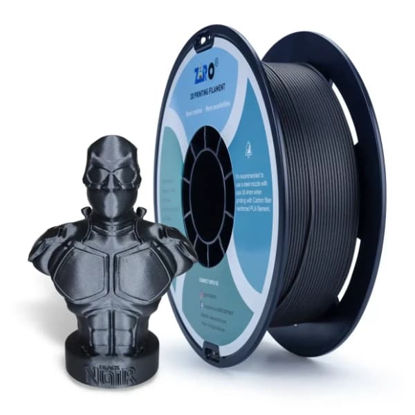 ZIRO Carbon Fiber PLA 1,75 mm Black 3D filament 0