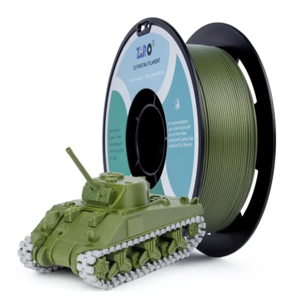 ZIRO Carbon Fiber PLA 1,75 mm Military Green 3D filament 0