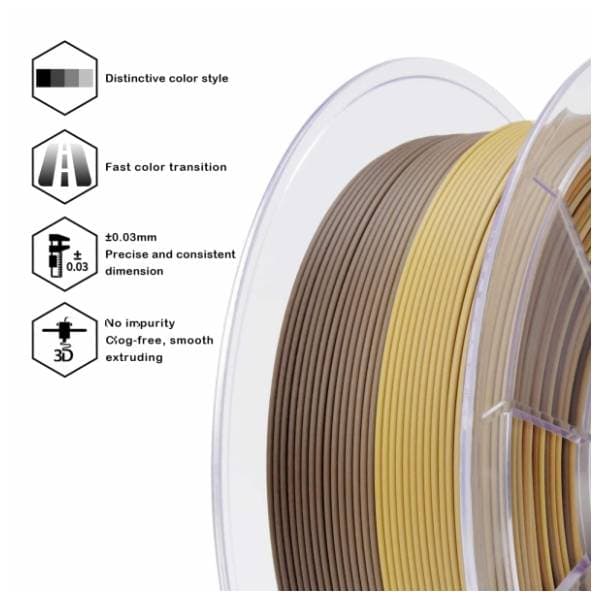 ZIRO Fast Gradient Matte PLA 1,75 mm Castle Brick 3D filament 2