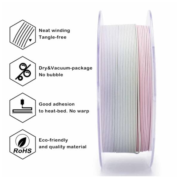 ZIRO Fast Gradient Matte PLA 1,75 mm Morandi 3D filament 3