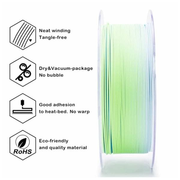 ZIRO Fast Gradient Matte PLA 1,75 mm Ocean 3D filament 3