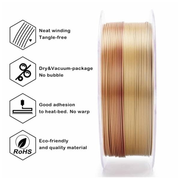 ZIRO Fast Gradient Silk PLA 1,75 mm Ember 3D filament 3