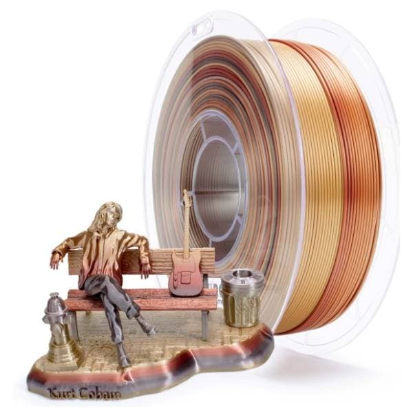 ZIRO Fast Gradient Silk PLA 1,75 mm Ember 3D filament 0