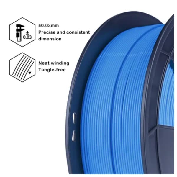 ZIRO Fluorescence PLA 1,75 mm luo Blue 3D filament 2