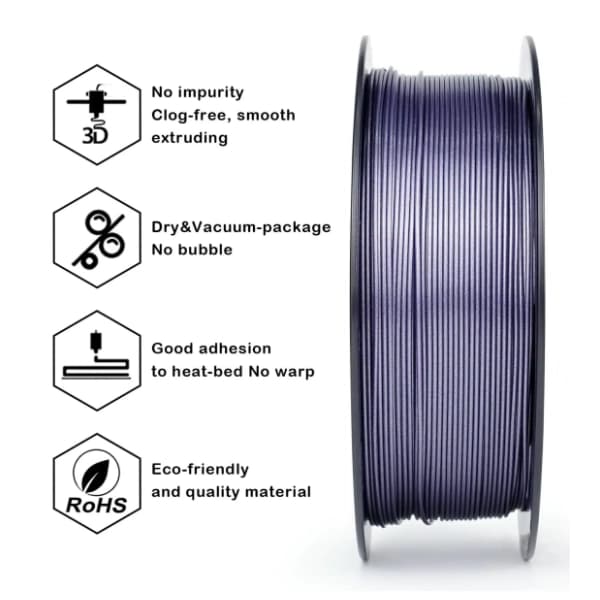 ZIRO Glitter Diamond PLA 1,75 mm Lavender 3D filament 3