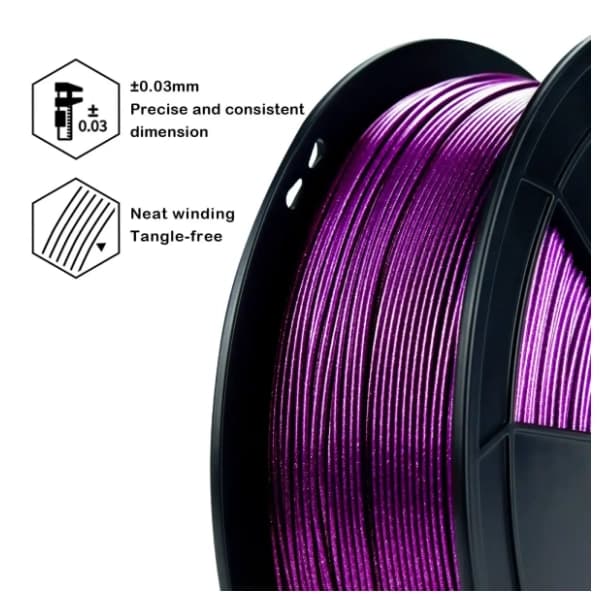 ZIRO Glitter Diamond PLA 1,75 mm Purple 3D filament 3