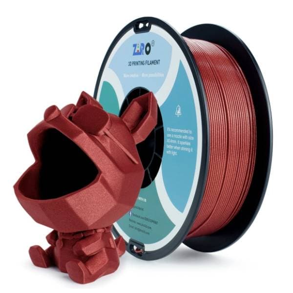 ZIRO Glitter Diamond PLA 1,75 mm Red 3D filament 0