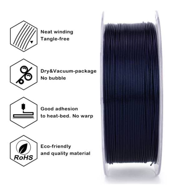ZIRO Glitter Firefly PLA 1,75 mm Deepsea Blue 3D filament 3