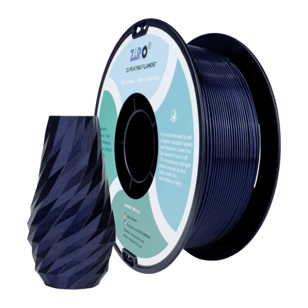 ZIRO Glitter Mystical PLA 1,75 mm Midnight Blue 3D filament 0