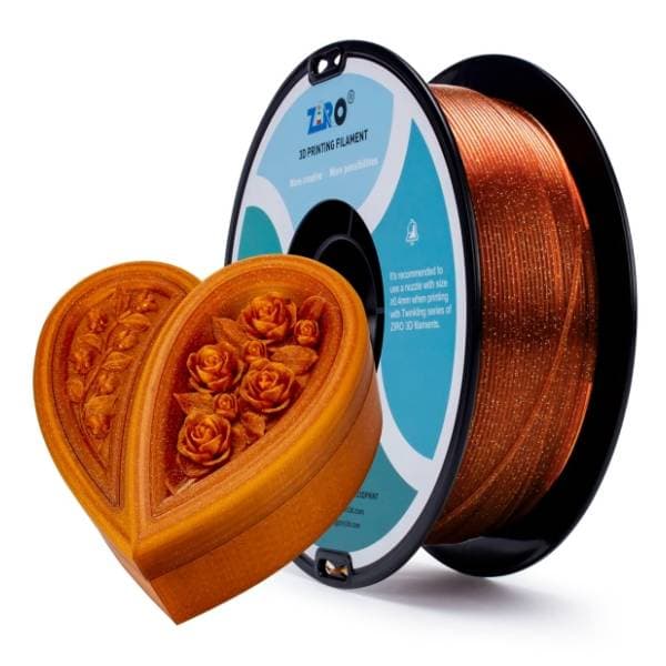 ZIRO Glitter Twinkling PLA 1,75 mm Caramel 3D filament 0