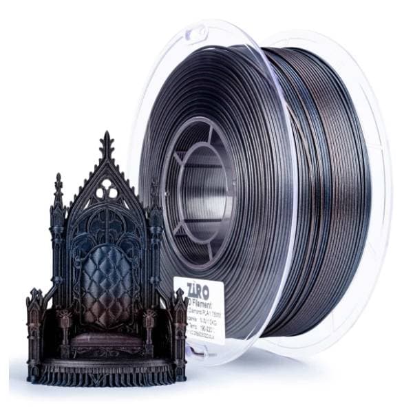 ZIRO Gradient Diamond PLA 1,75 mm Iron Sparkle 3D filament 0