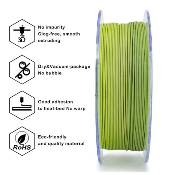 ZIRO Gradient Matte PLA 1,75 mm Matcha 3D filament 3