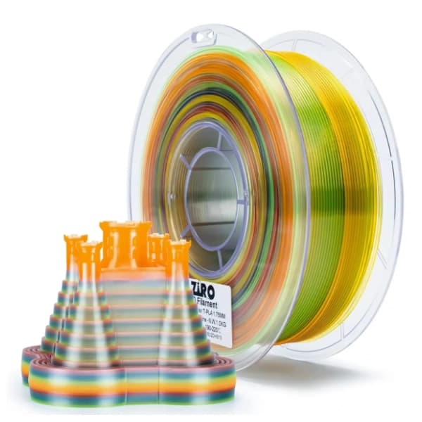 ZIRO Gradient Translucent PLA 1,75 mm Crystal Sunshine 3D filament 0