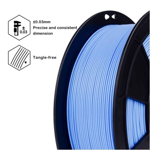 ZIRO High Speed PLA 1,75 mm Cyan 3D filament 2