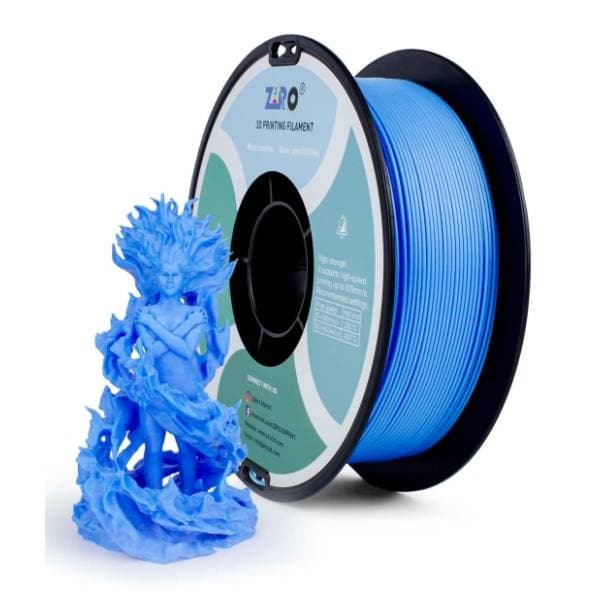 ZIRO High Speed PLA 1,75 mm Cyan 3D filament 0