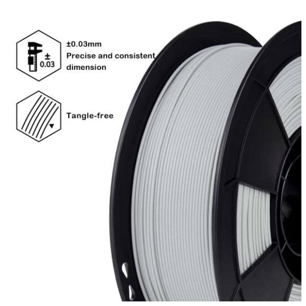ZIRO High Speed PLA 1,75 mm Gray 3D filament 2