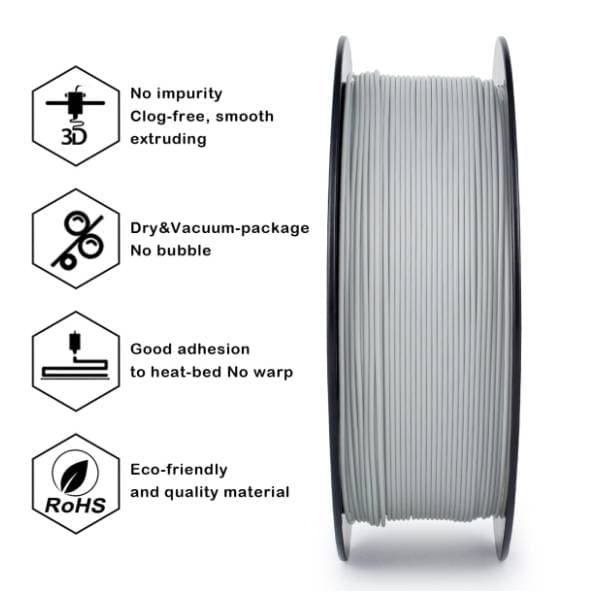 ZIRO High Speed PLA 1,75 mm Gray 3D filament 3