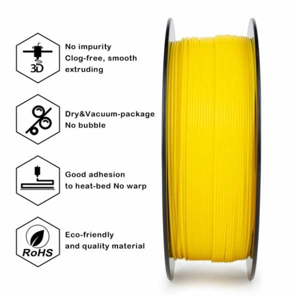 ZIRO High Speed PLA 1,75 mm Yellow 3D filament 3