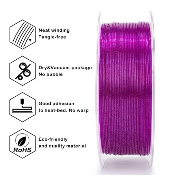 ZIRO Iridescent PLA 1,75 mm Dreamy Magenta 3D filament 2