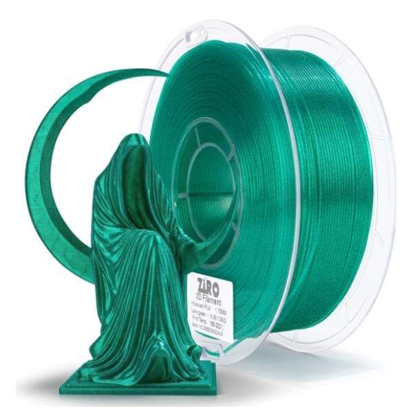 ZIRO Iridescent PLA 1,75 mm Lake Green 3D filament 0