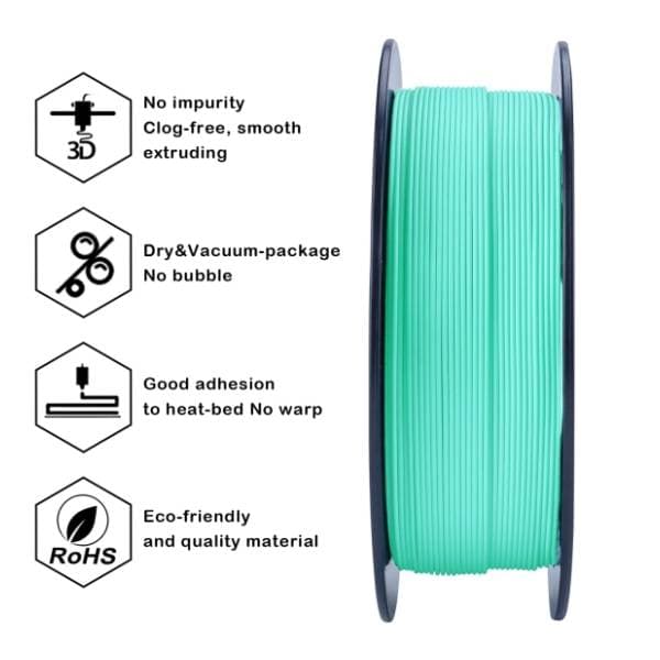 ZIRO Matte PLA 1,75 mm Cyan 3D filament 3