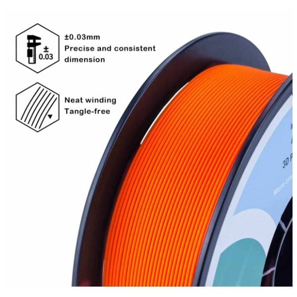 ZIRO Matte PLA 1,75 mm Orange 3D filament 3