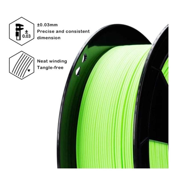 ZIRO Matte PLA 1,75 mm Pastel Green 3D filament 3