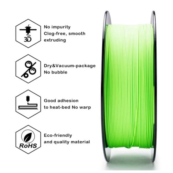 ZIRO Matte PLA 1,75 mm Pastel Green 3D filament 2