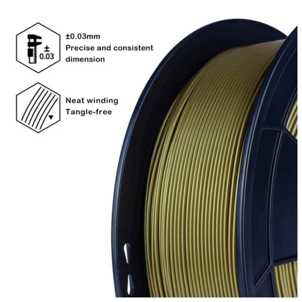 ZIRO Metal PLA 1,75 mm Bronze 3D filament 2
