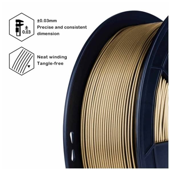 ZIRO Metal PLA 1,75 mm Copper 3D filament 2