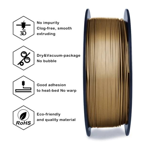 ZIRO Metal PLA 1,75 mm Copper 3D filament 3