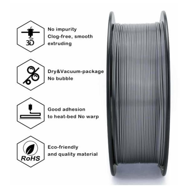 ZIRO PETG 1,75 mm Gray 3D filament 3