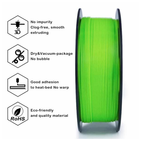 ZIRO PETG 1,75 mm Green 3D filament 3