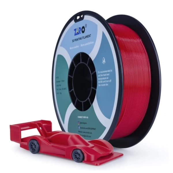 ZIRO PETG 1,75 mm Red 3D filament 0