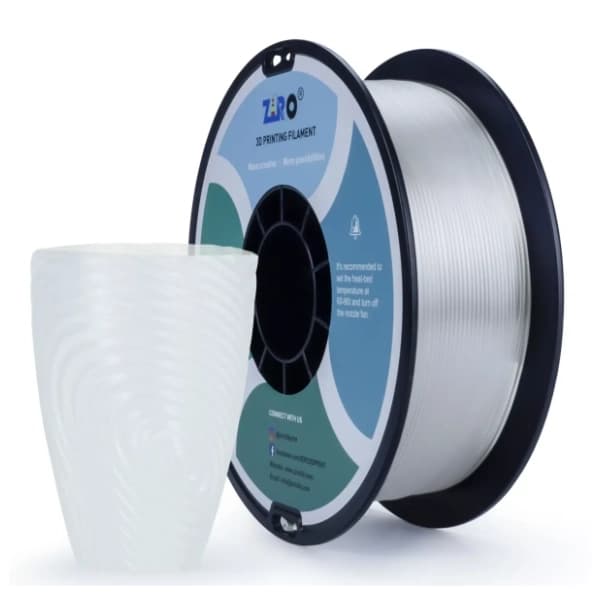 ZIRO PETG 1,75 mm Transparent 3D filament 0