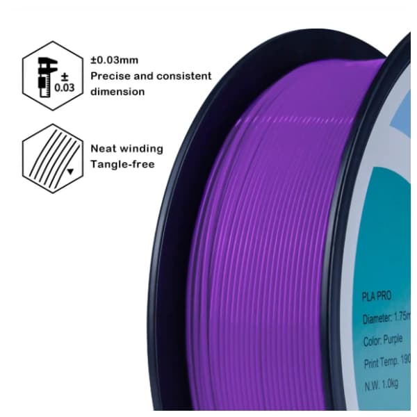 ZIRO PLA PRO Basic 1,75 mm Purple 3D filament 3