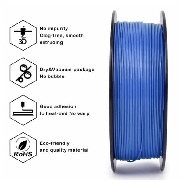 ZIRO PLA Pro Basic 1,75 mm Sky Blue 3D filament 2