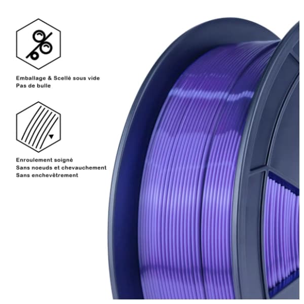 ZIRO Silk PLA 1,75 mm Blue 3D filament 2