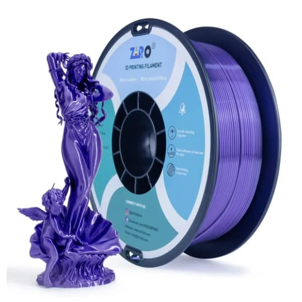 ZIRO Silk PLA 1,75 mm Blue 3D filament 0