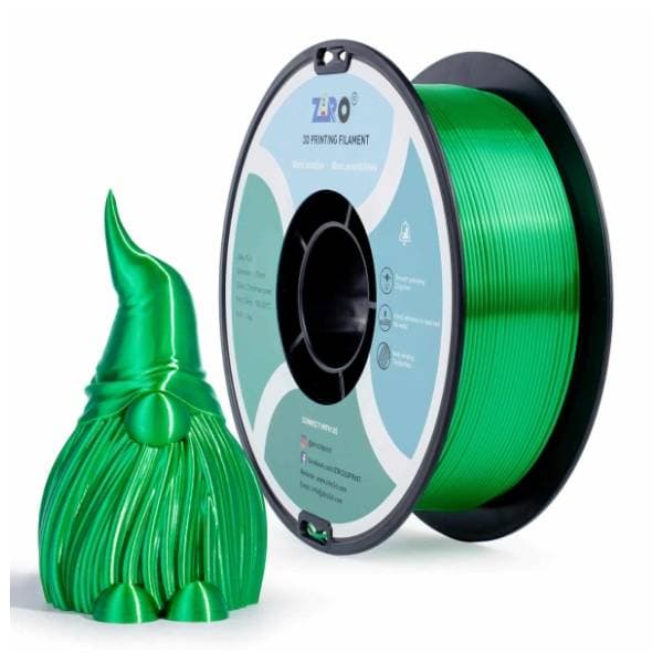 ZIRO Silk PLA 1,75 mm Christmas Green 3D filament 0