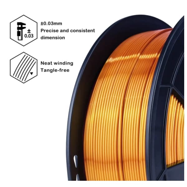 ZIRO Silk PLA 1,75 mm Red Copper 3D filament 3