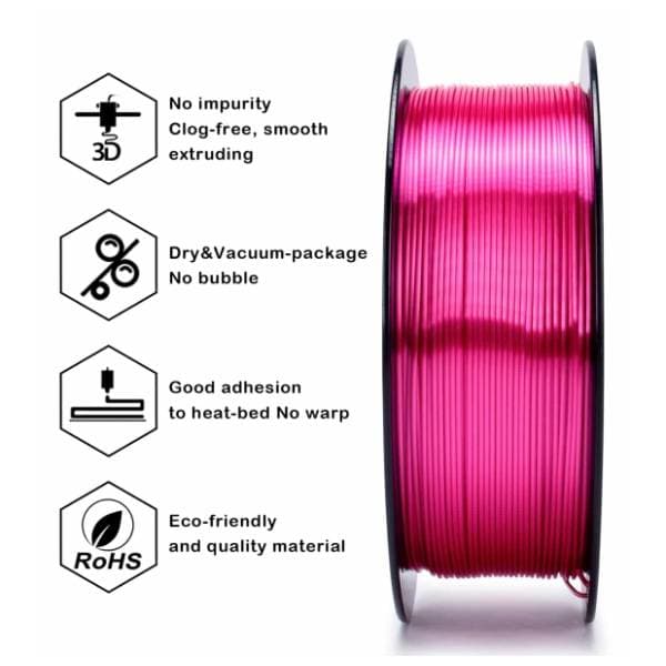 ZIRO Silk PLA 1,75 mm Rose 3D filament 3