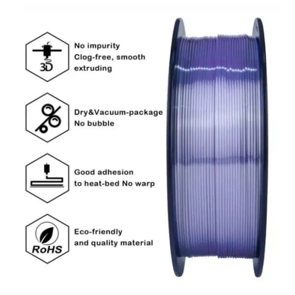 ZIRO Silk PLA 1,75 mm Violet 3D filament 2