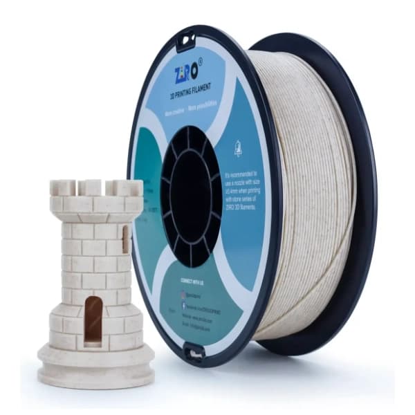 ZIRO Stone PLA 1,75 mm Straw 3D filament 0