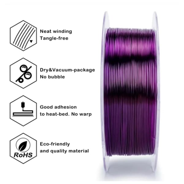 ZIRO TPU 1,75 mm Flex Amethyst 3D filament 3